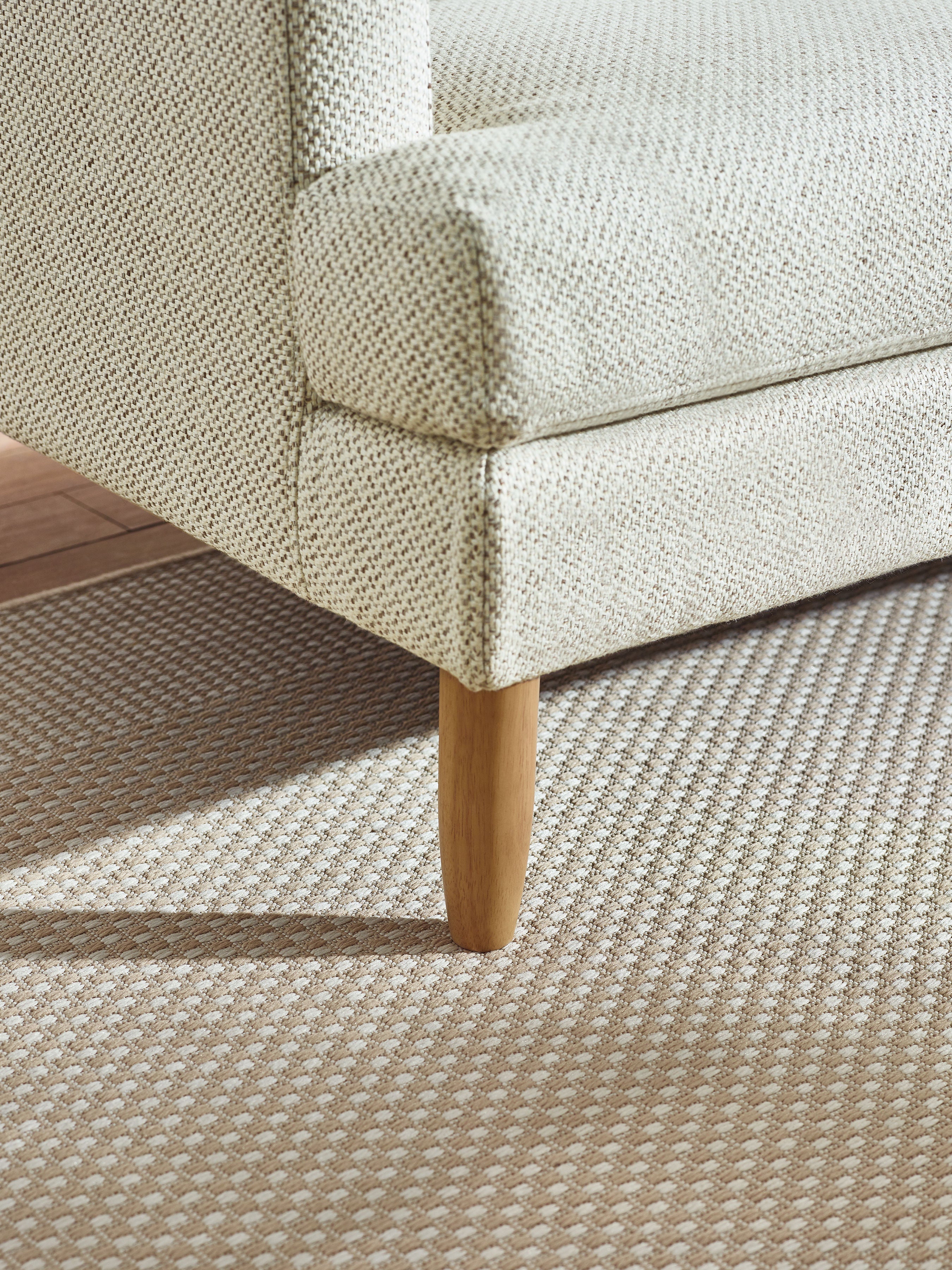Camilla Beige Pearl Barley Sofa | 2 Seater